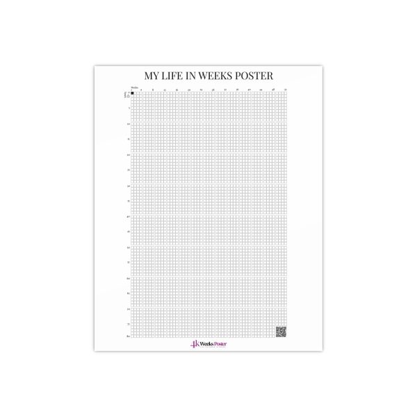 4k Weeks Poster™ Life Calendar
